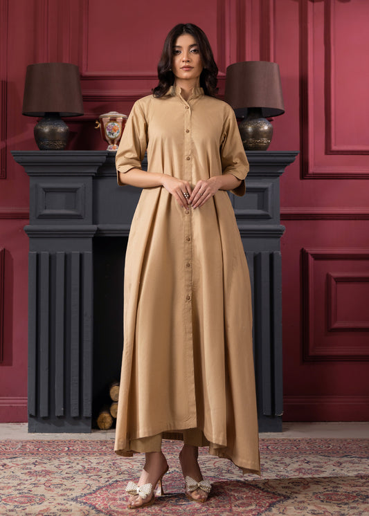 BEIGE KURTA SET ALB33