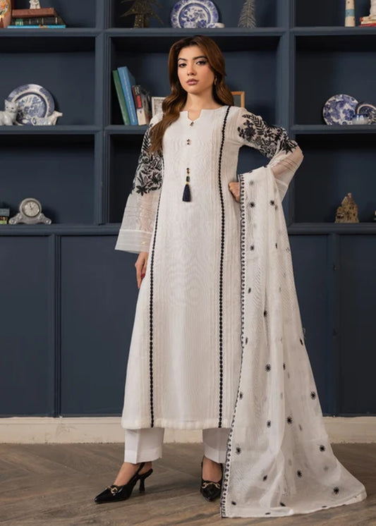 OFFWHITE COTTON NET SUIT ALB01