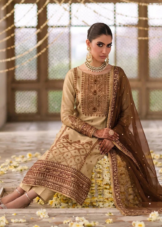 GOLD TISSUE SUIT ALN333