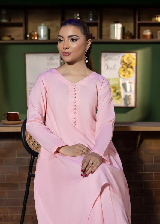 PINK LAWN KURTA SET ALB29