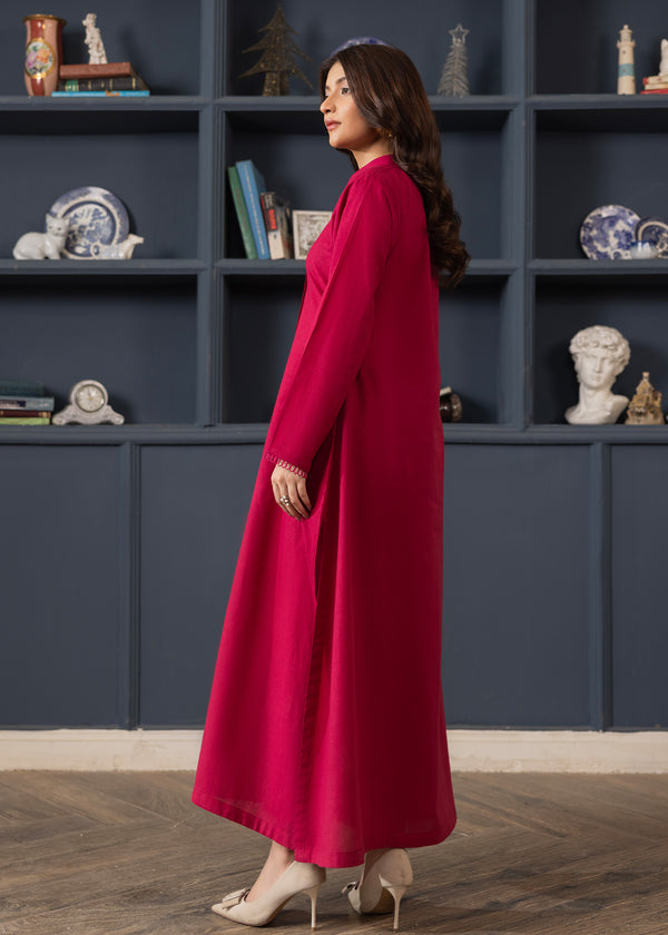 ROSE RED  KURTA SET ALB03