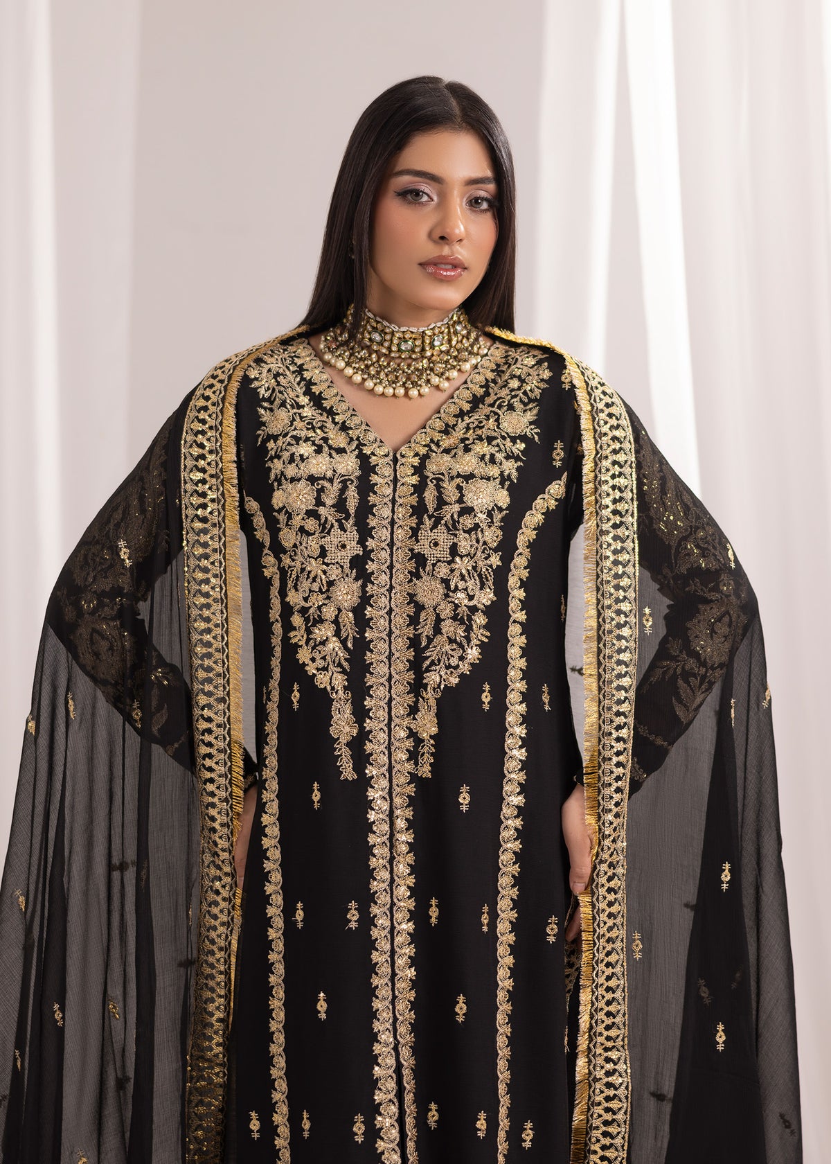 BLACK KURTA SET ALL901