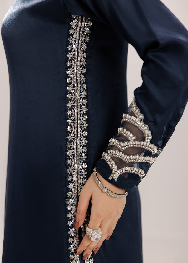BLUE SILK SUIT ALS10