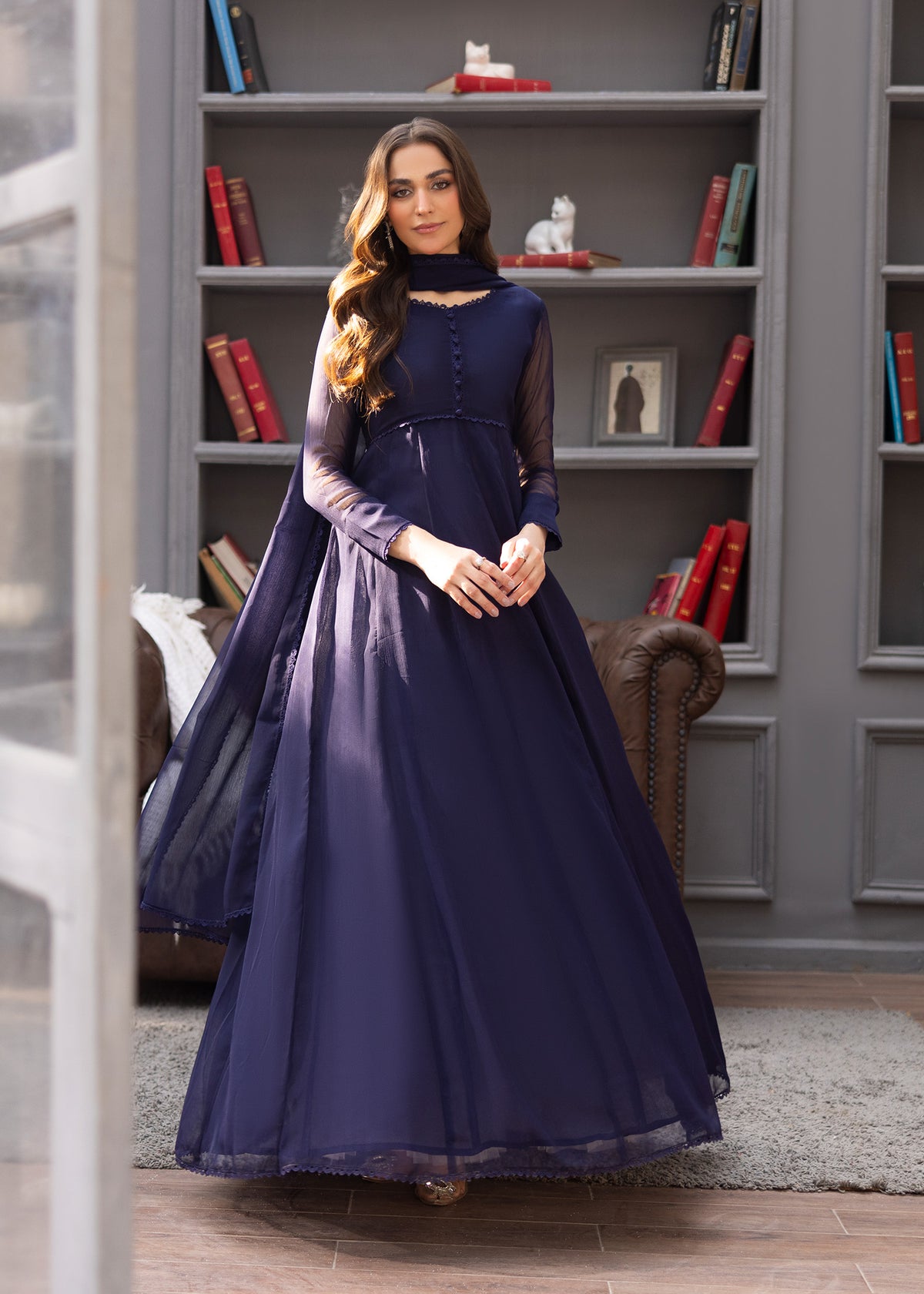 NAVY BLUE MAXI ALM05