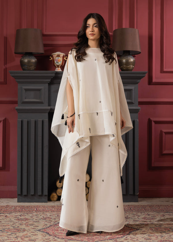 CREAM CAPE KAFTAN ALB030