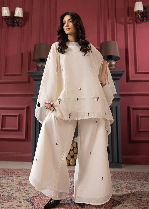 CREAM CAPE KAFTAN ALB030