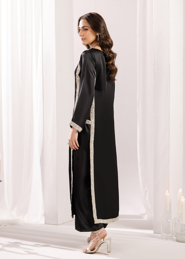 BLACK SILK SUIT ALS15