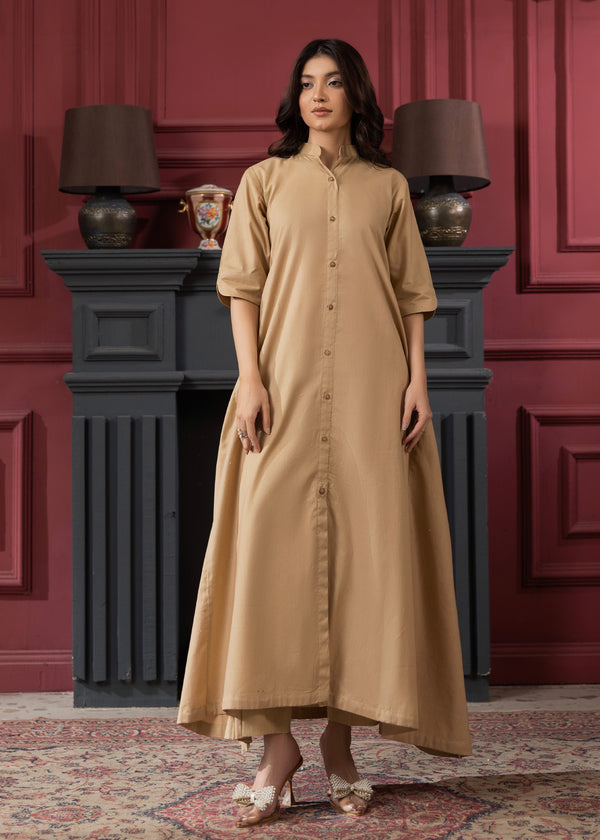 BEIGE KURTA SET ALB33
