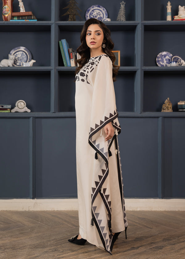 beige color kaftan ALB301