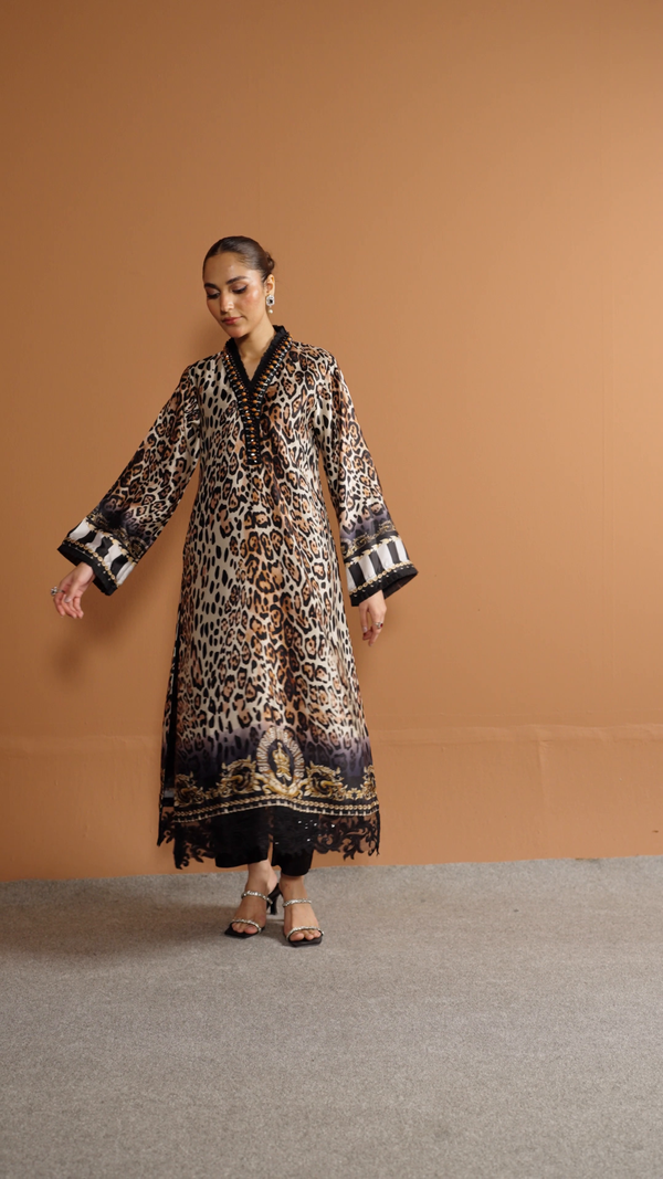 LEOPARD PRINT SILK ALN22