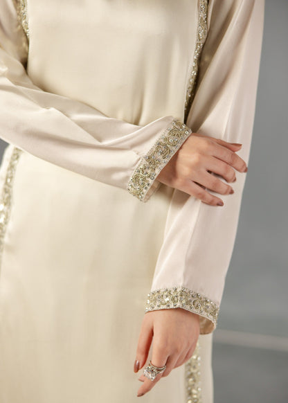 OFFWHITE SILK SUIT ALN02