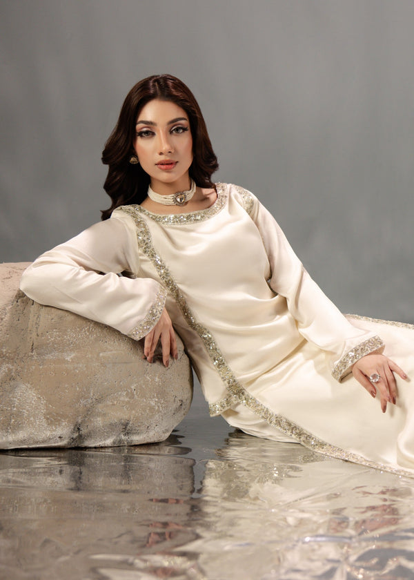 OFFWHITE SILK SUIT ALN02