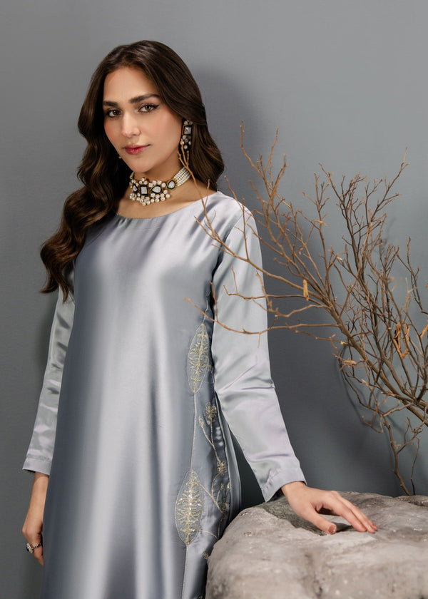 GREY SILK SUIT ALS06