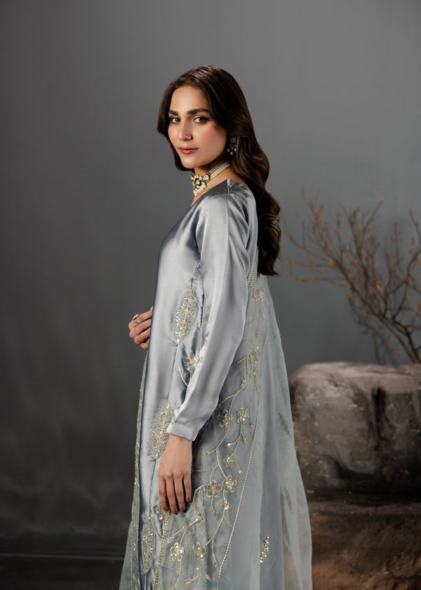 GREY SILK SUIT ALS06