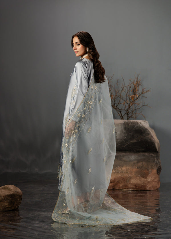 GREY SILK SUIT ALS06