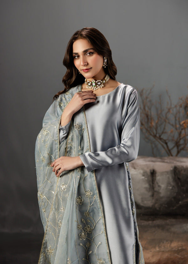GREY SILK SUIT ALS06