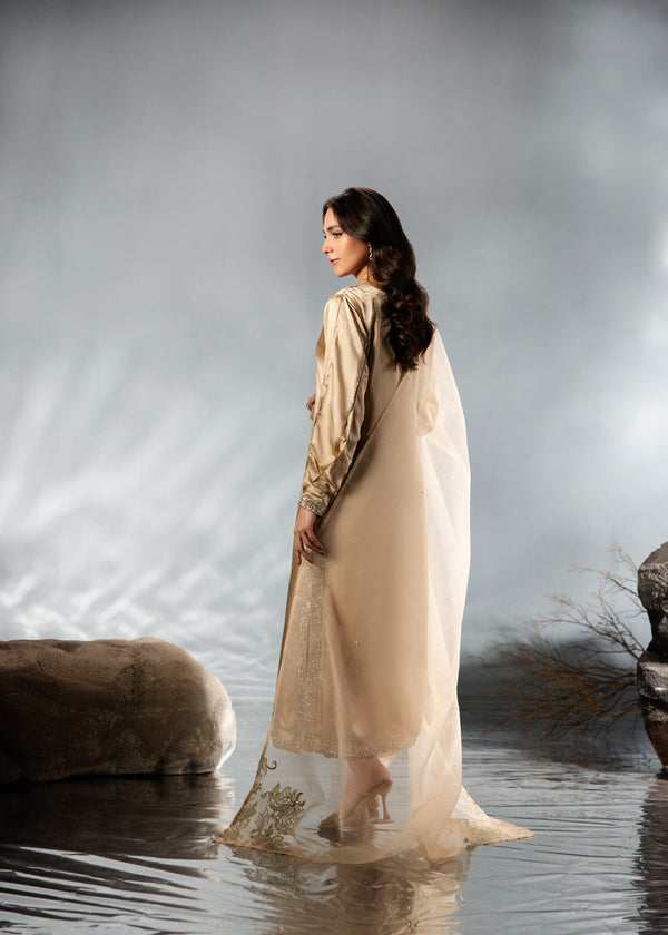BEIGE SILK SUIT ALS21