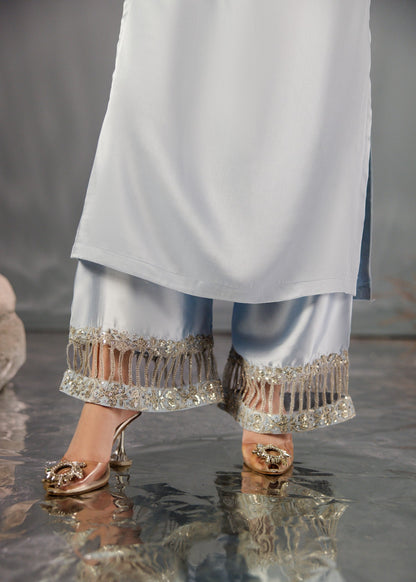 LIGHT BLUE SILK SUIT ALS01