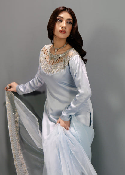 LIGHT BLUE SILK SUIT ALS01