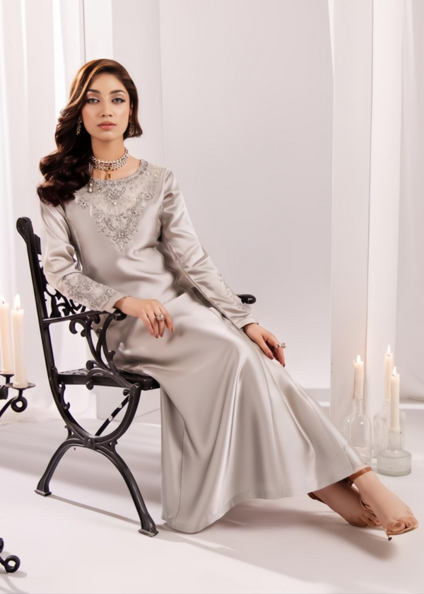 light grey silk suit als9901