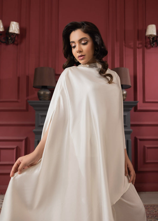 SILK SHORT KAFTAN SET ALB44-S