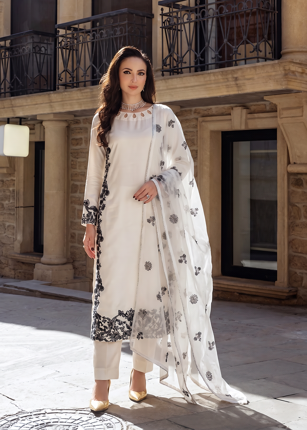 Offwhite silk suit ALS557-B8
