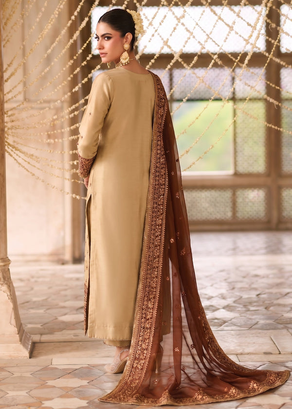 GOLD TISSUE SUIT ALN333