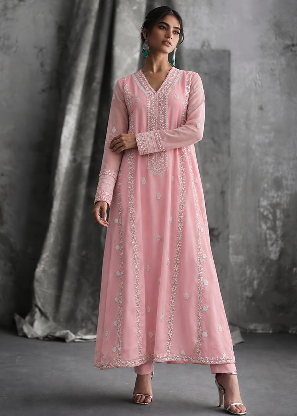 light pink chiffon suit als5784
