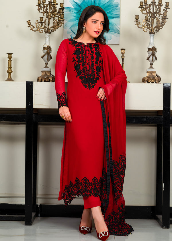 RED KURTI SET ALL210