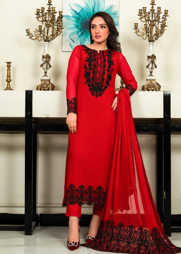 RED KURTI SET ALL210