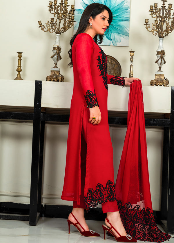 RED KURTI SET ALL210