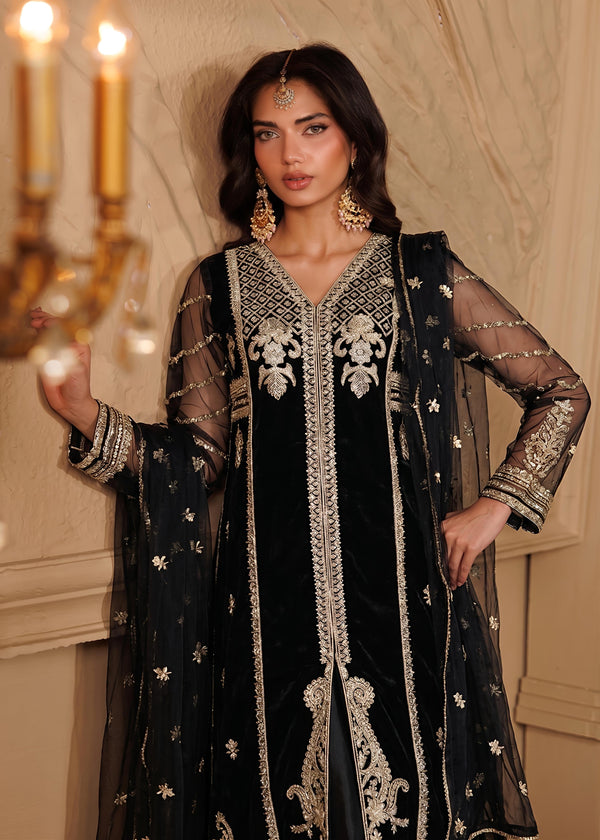 BLACK NET SUIT ALN764-B1