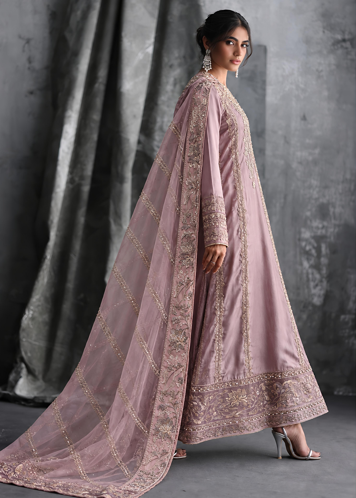 MAUVE PINK SUIT ALS M269-A