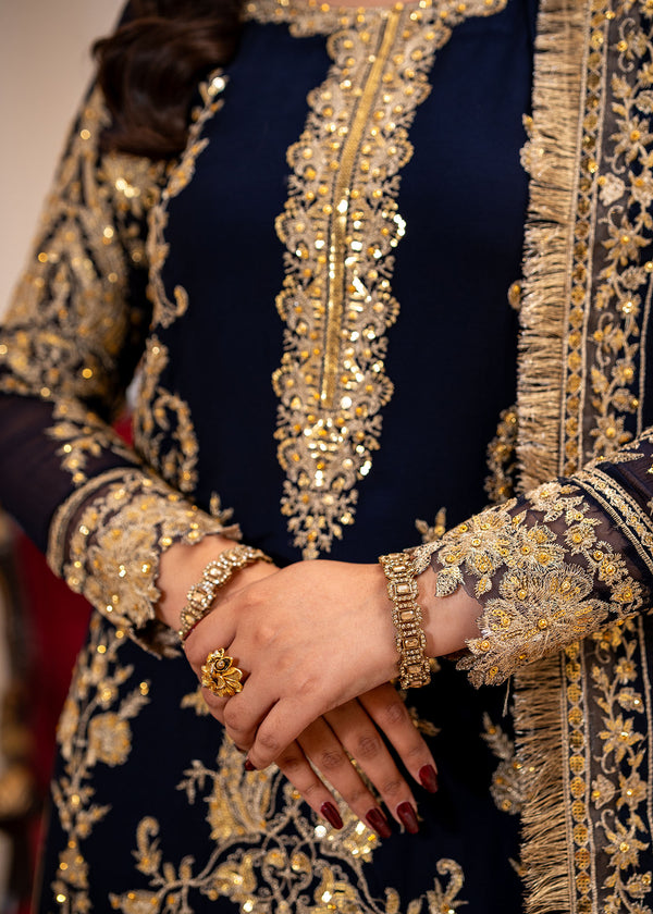 Navy blue suit ALL402