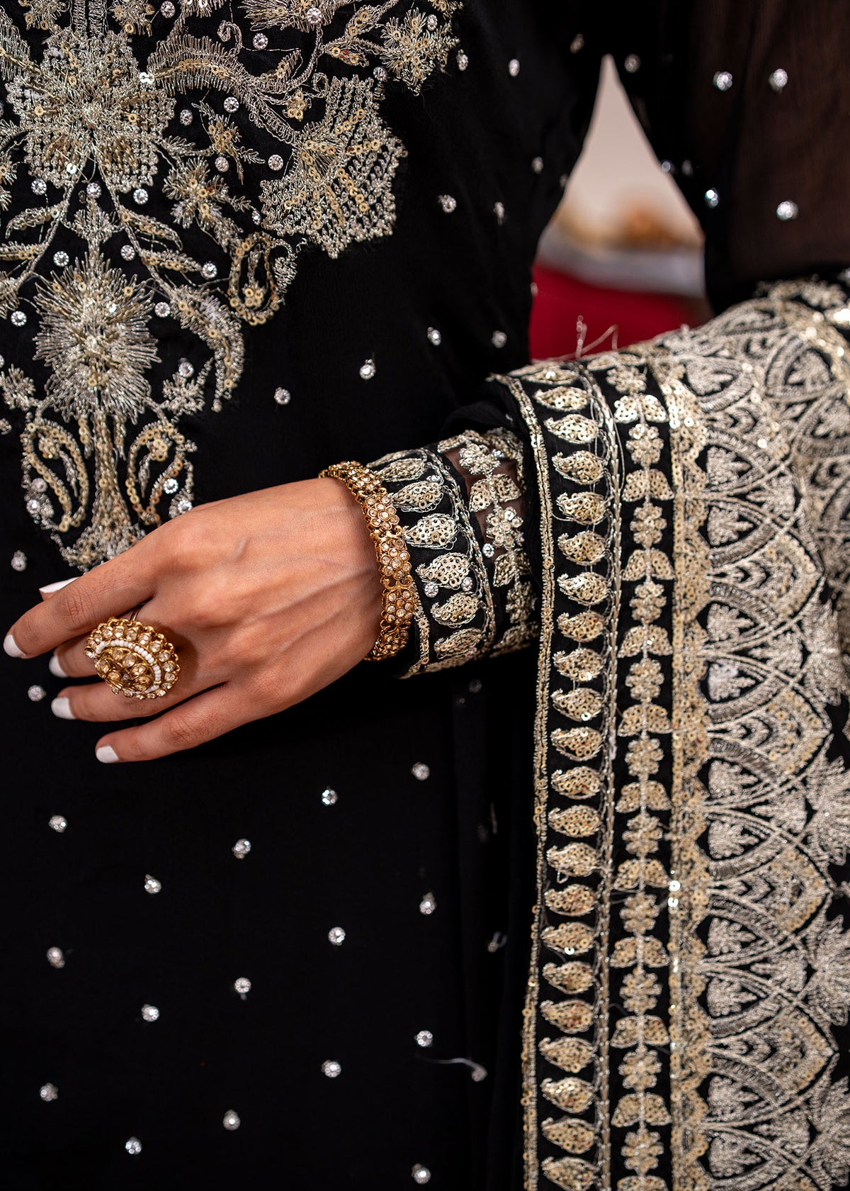 Black gharara suit ALL404