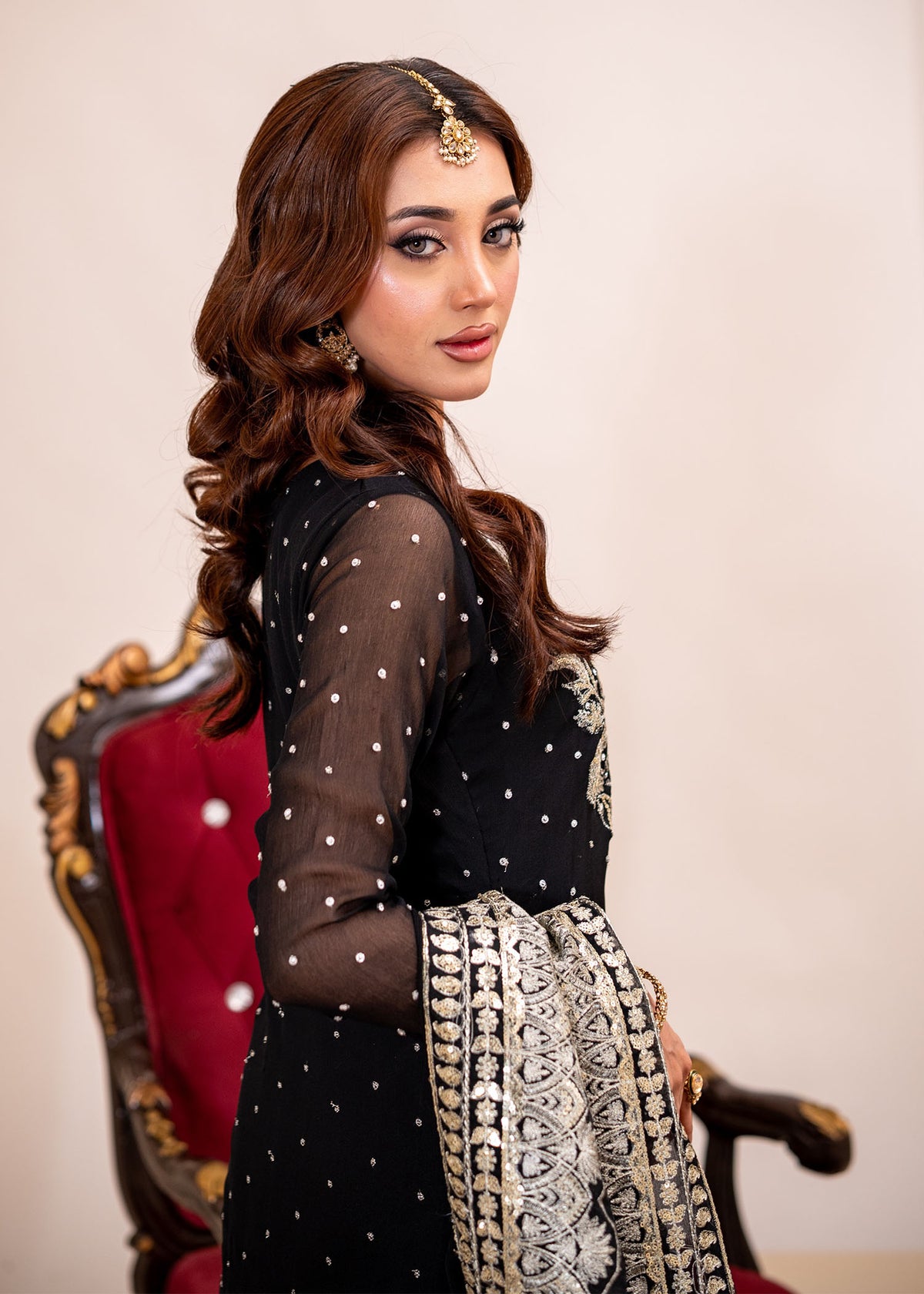 Black gharara suit ALL404
