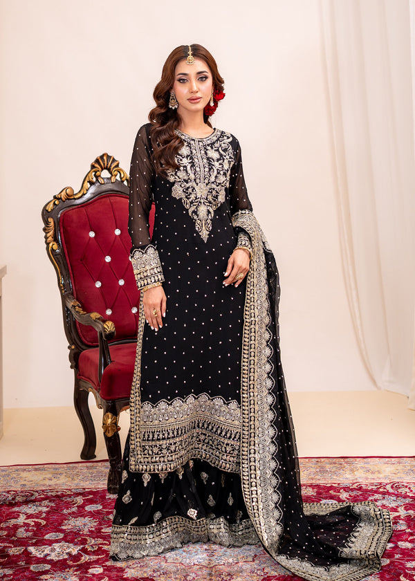 Black gharara suit ALL404