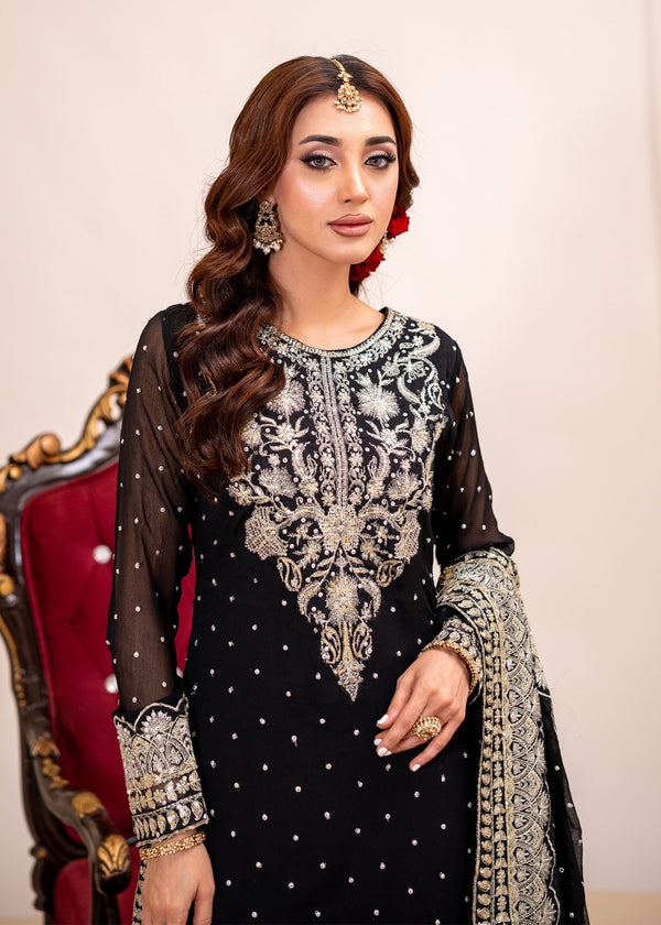 Black gharara suit ALL404