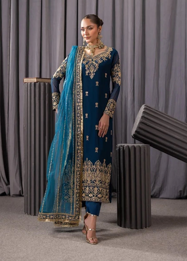 TEAL BLUE SUIT ALN03