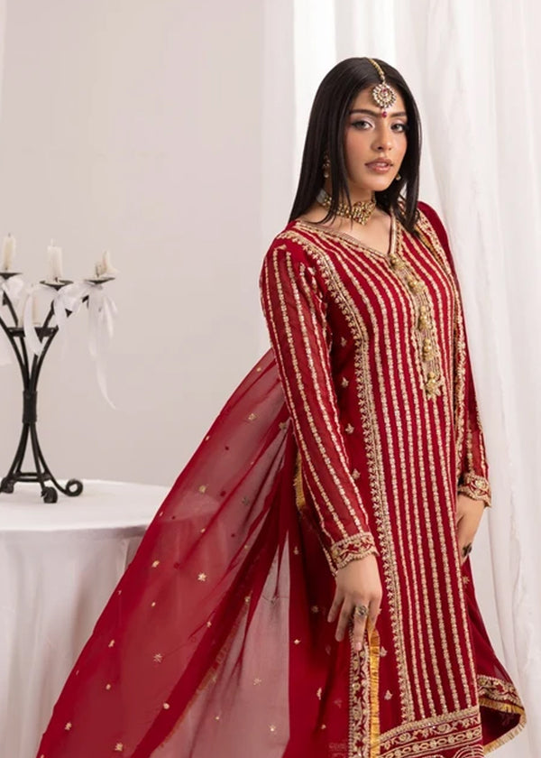 MAROON CHIFFON SUIT ALL908