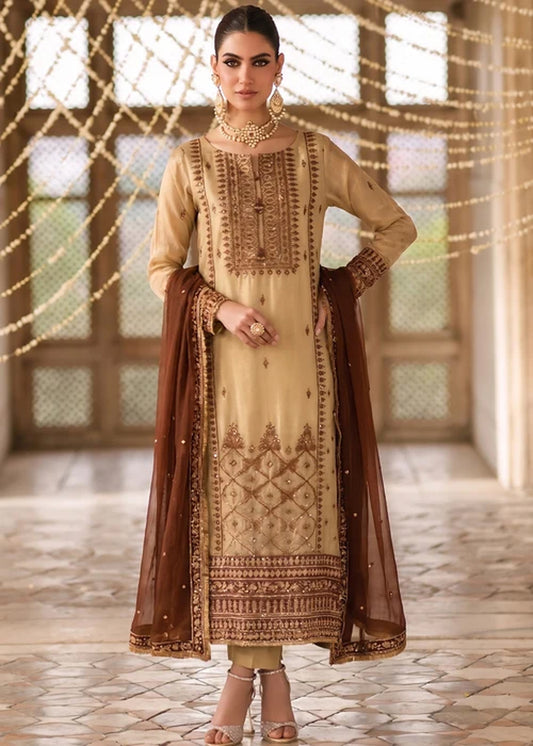 GOLD TISSUE SUIT ALN333