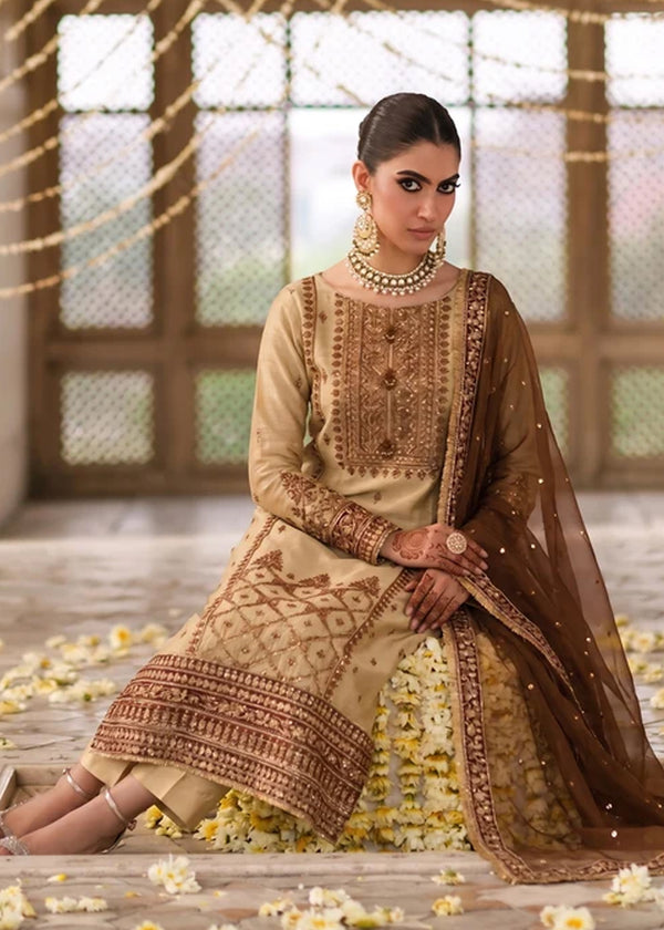 GOLD TISSUE SUIT ALN333