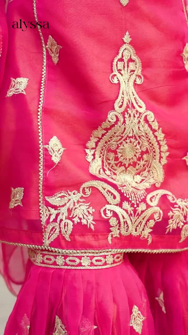 PINK GHARARA SET ALT009