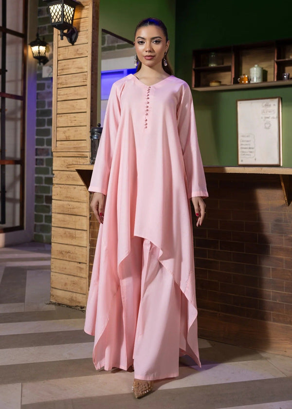 PINK LAWN KURTA SET ALB29