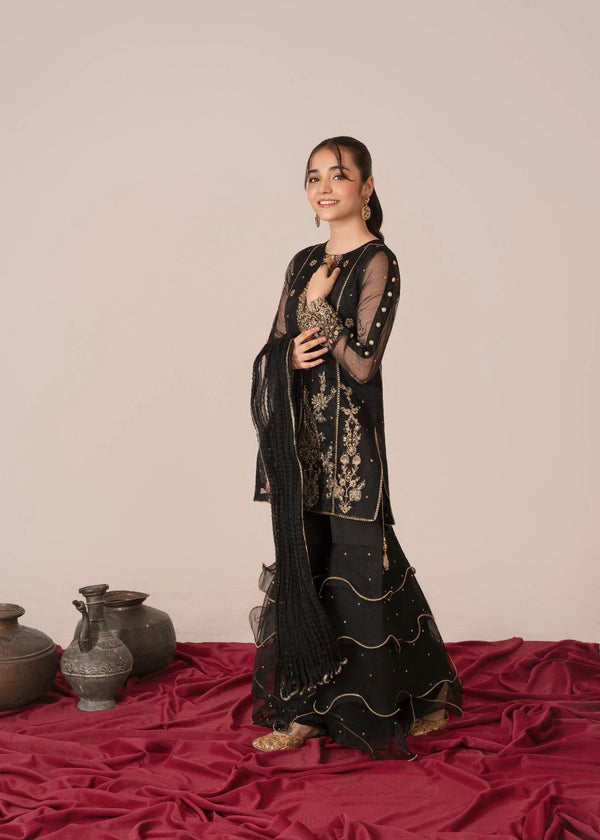 Black Gharara set ALT405
