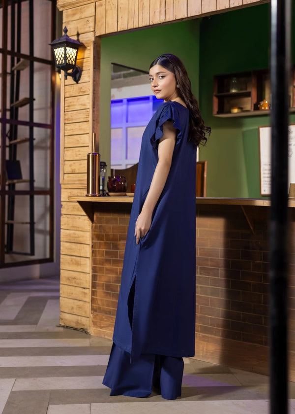 NAVY BLUE KURTA SET ALB40