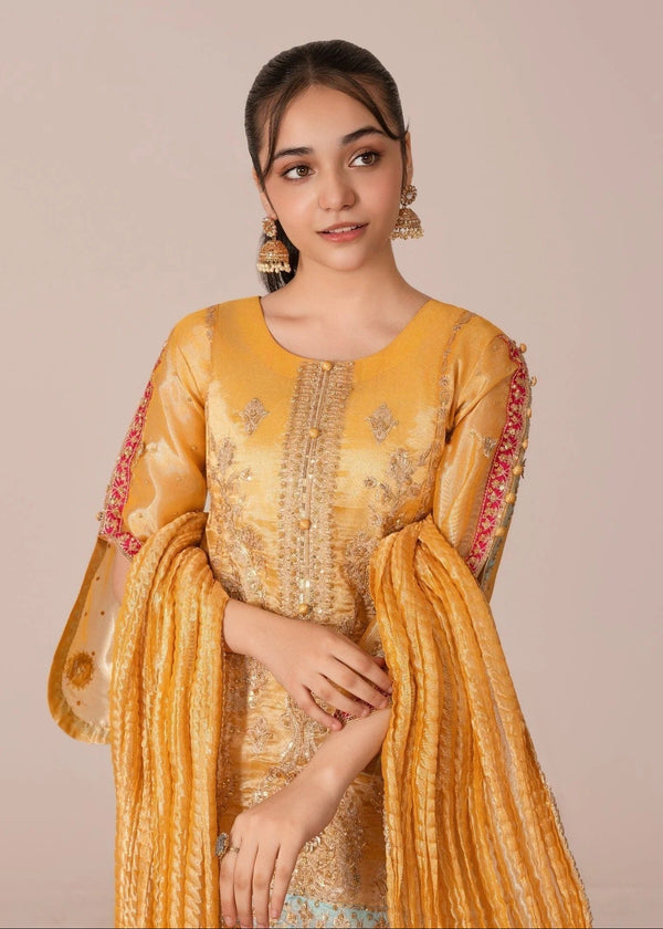 Mustard Gharara set 406