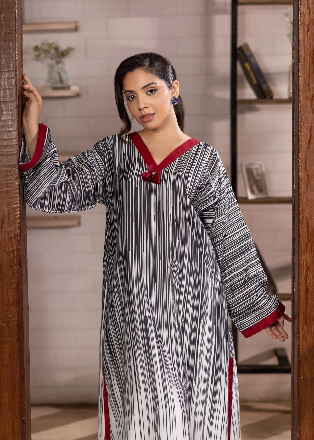 white black kurta set alb850