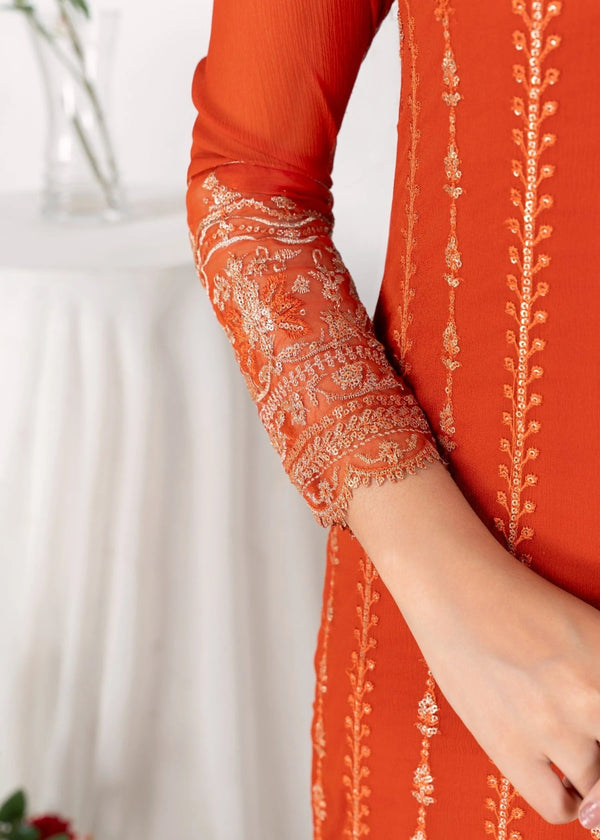 COPPER ORANGE KURTI SET ALL605
