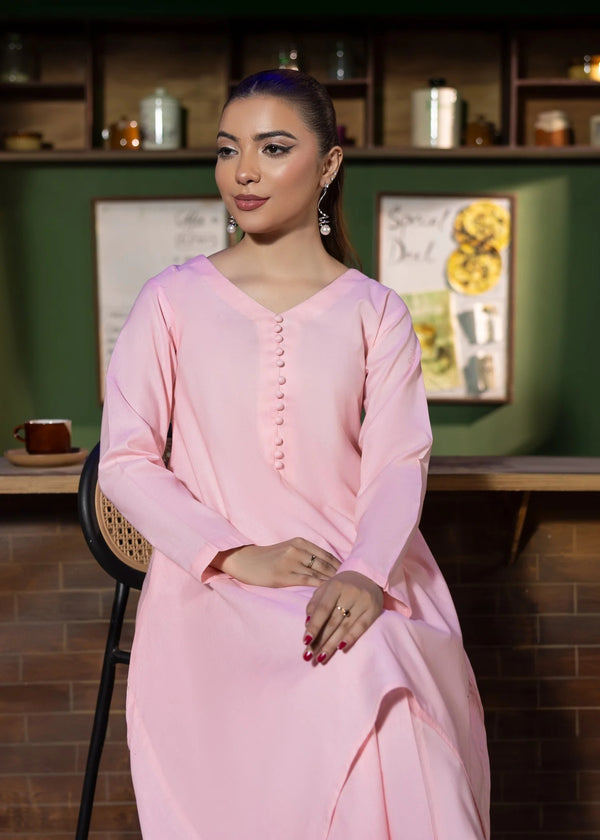 PINK LAWN KURTA SET ALB29